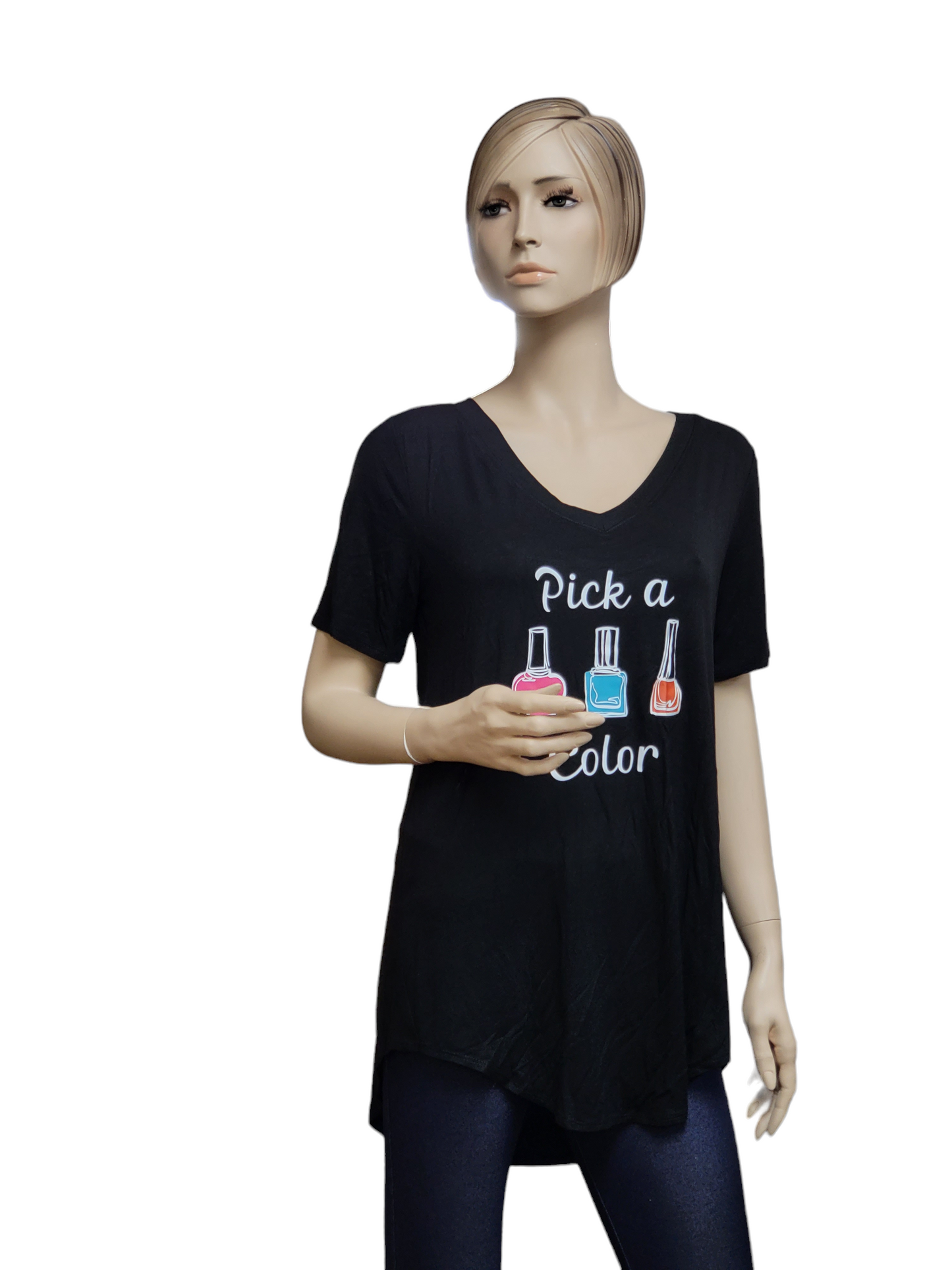 Nail Tech V Neck Tunic