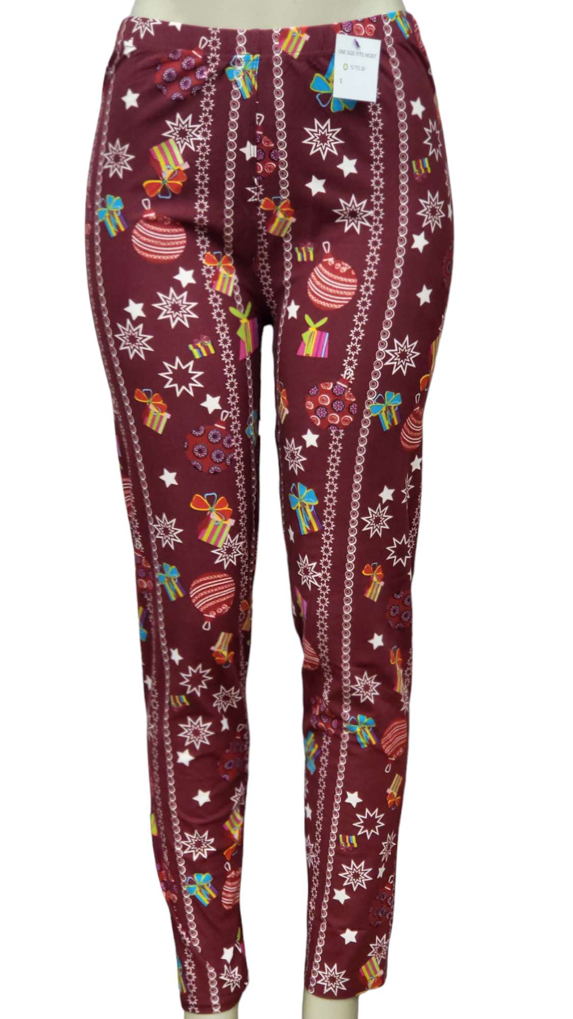 Christmas Print" Burgundy Christmas"