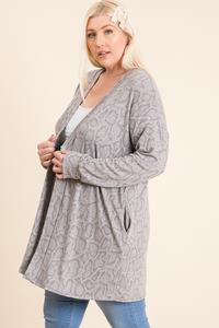 Snakeskin Cardigan