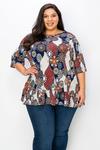 Multi Color Design Top