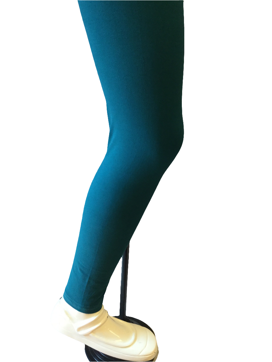 Girls Solid Leggings "Dark Teal"