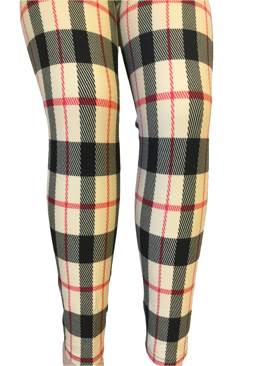 Plus 1X3X Leggings "Sharp Dressed Plaid"
