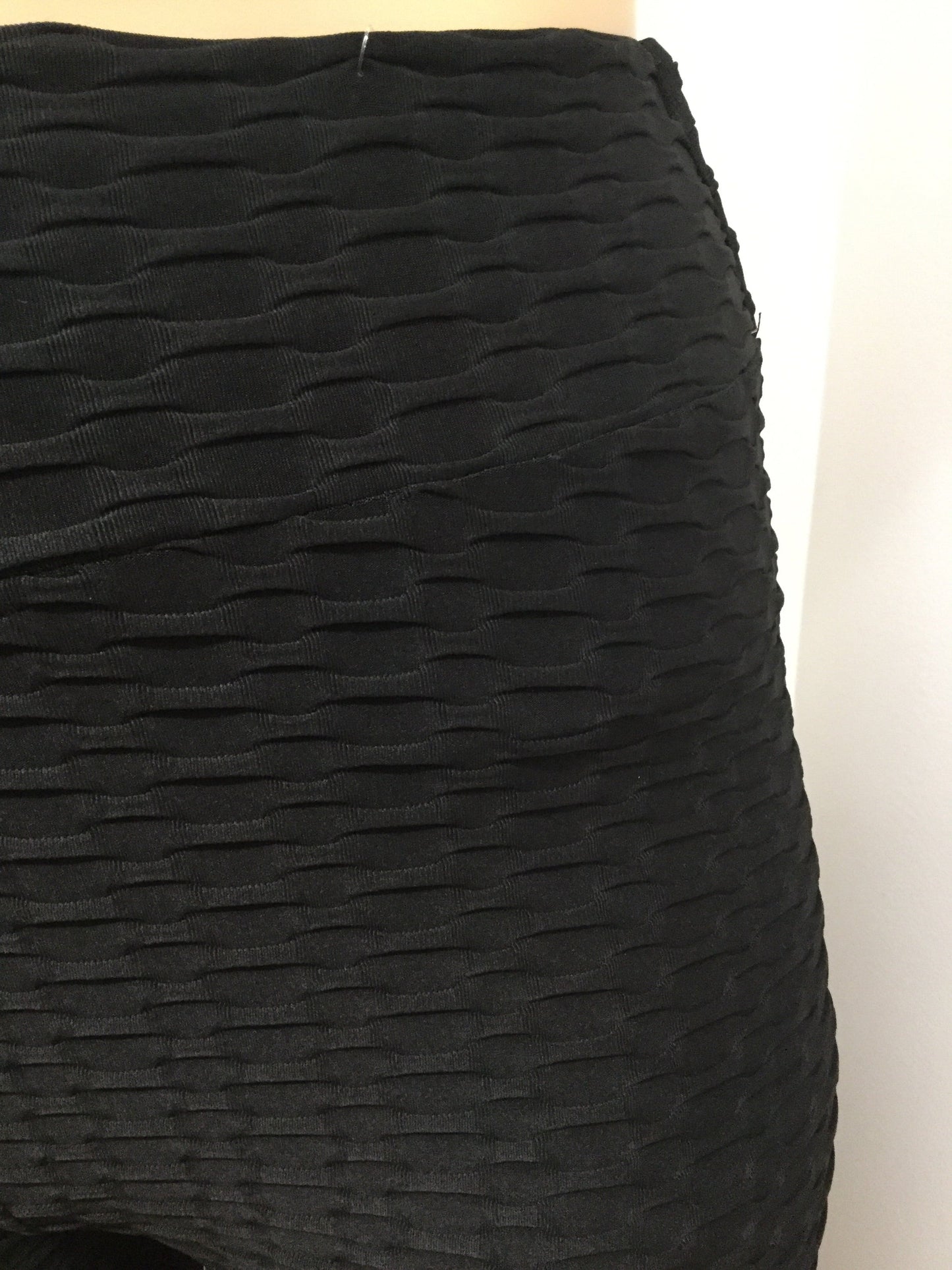 Plus Honeycomb Black Leggings