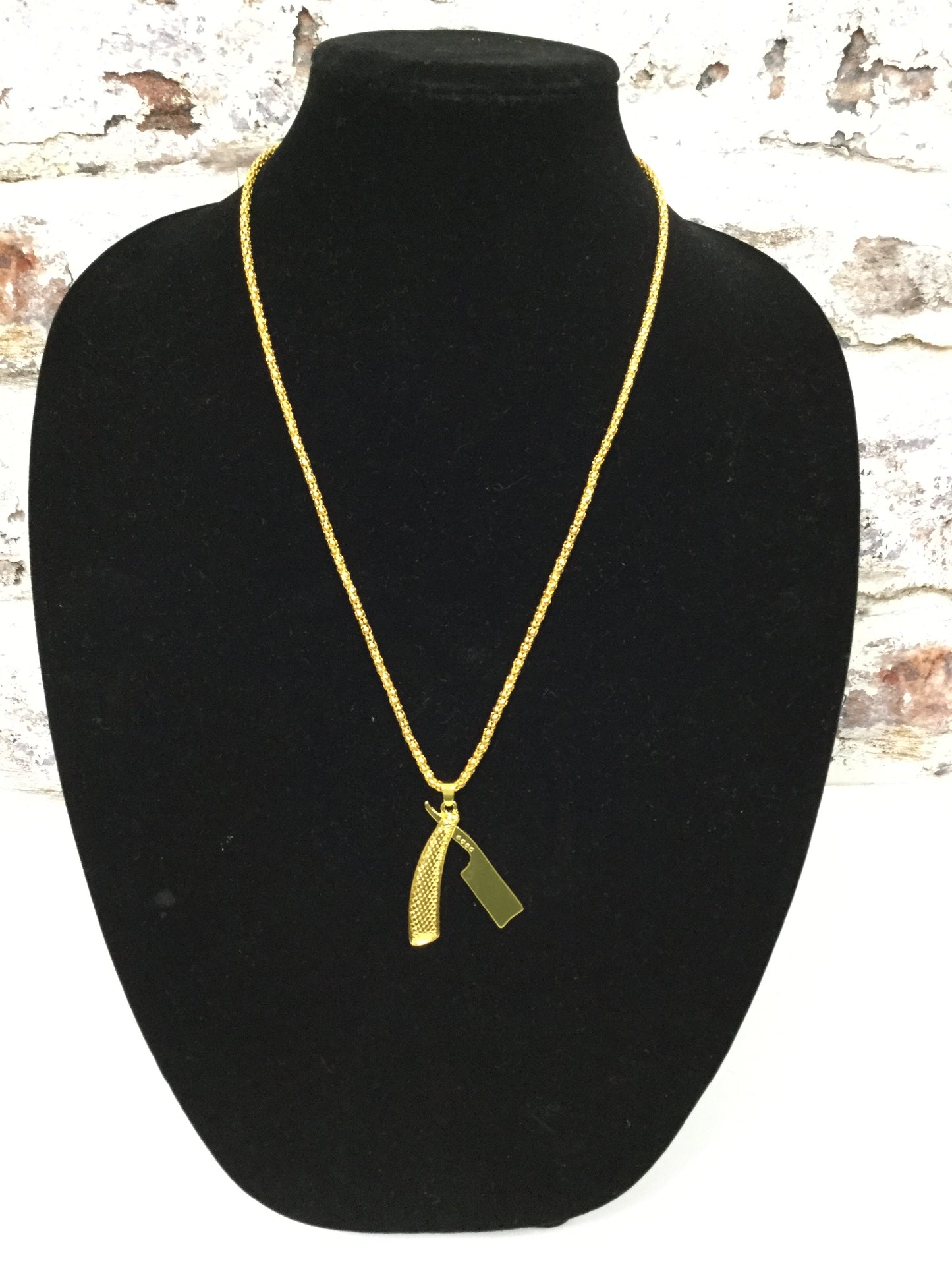 Straight Razor Necklace