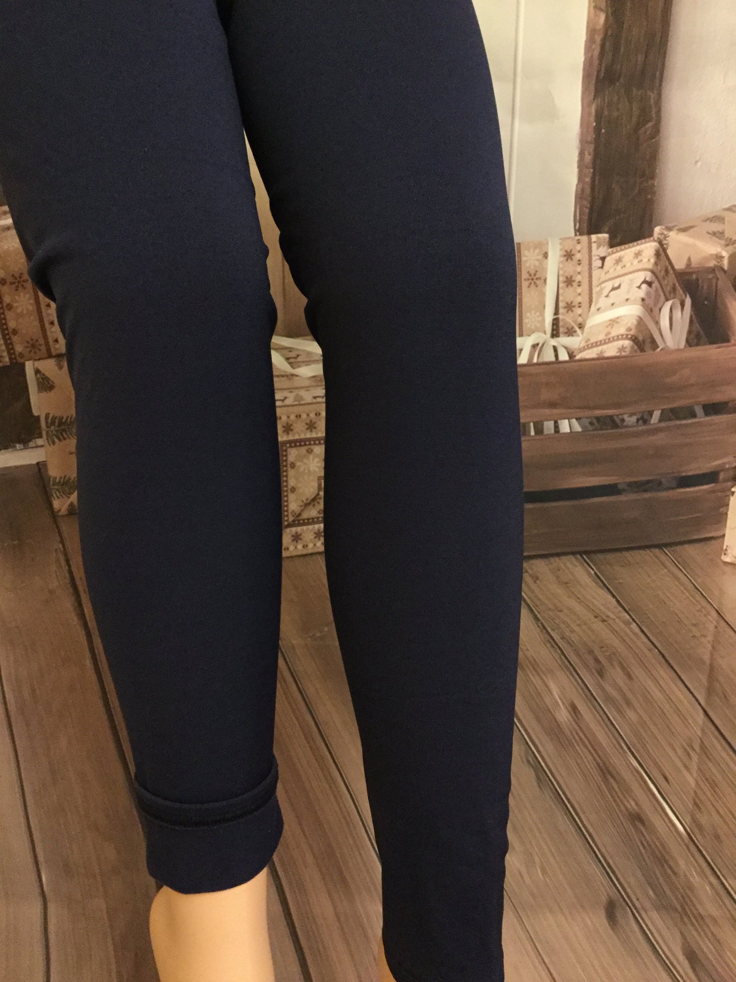 Solid Black Fleece Lined Leggings