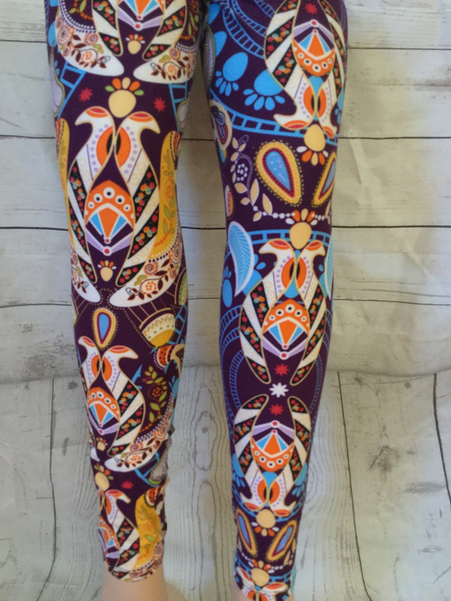 Printed Leggings "Perfect Plum"