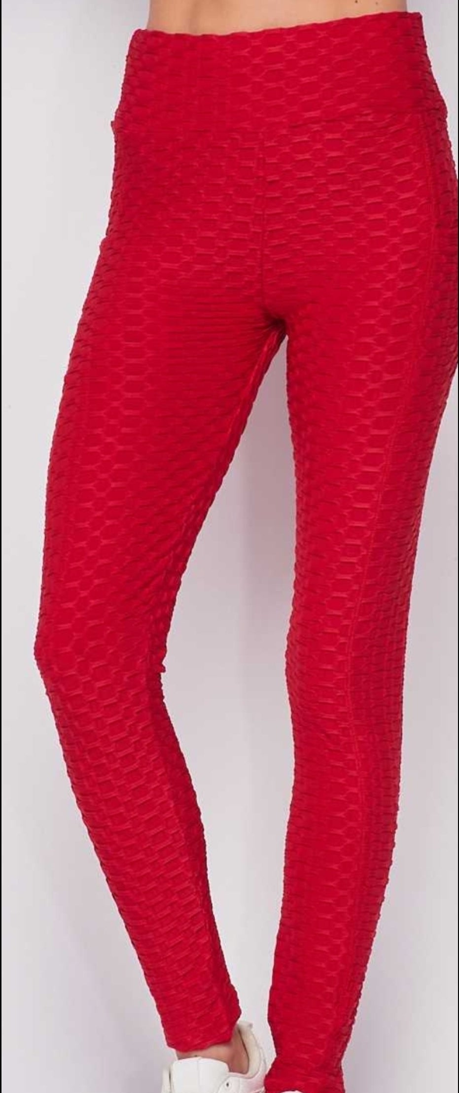 Plus Honeycomb Leggings w/ Pockets