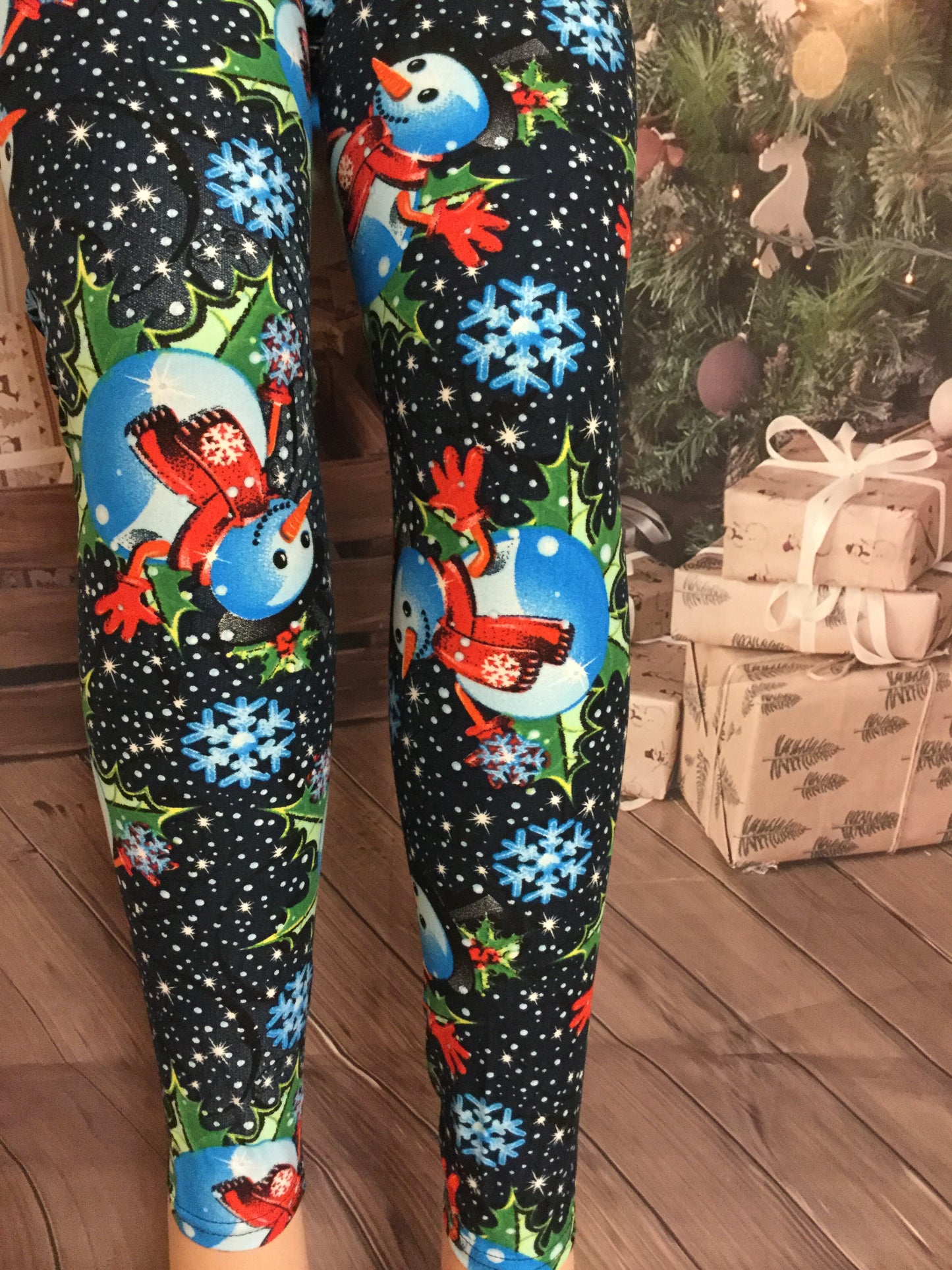 Christmas 1X3X Leggings "Frosty The Snowman"
