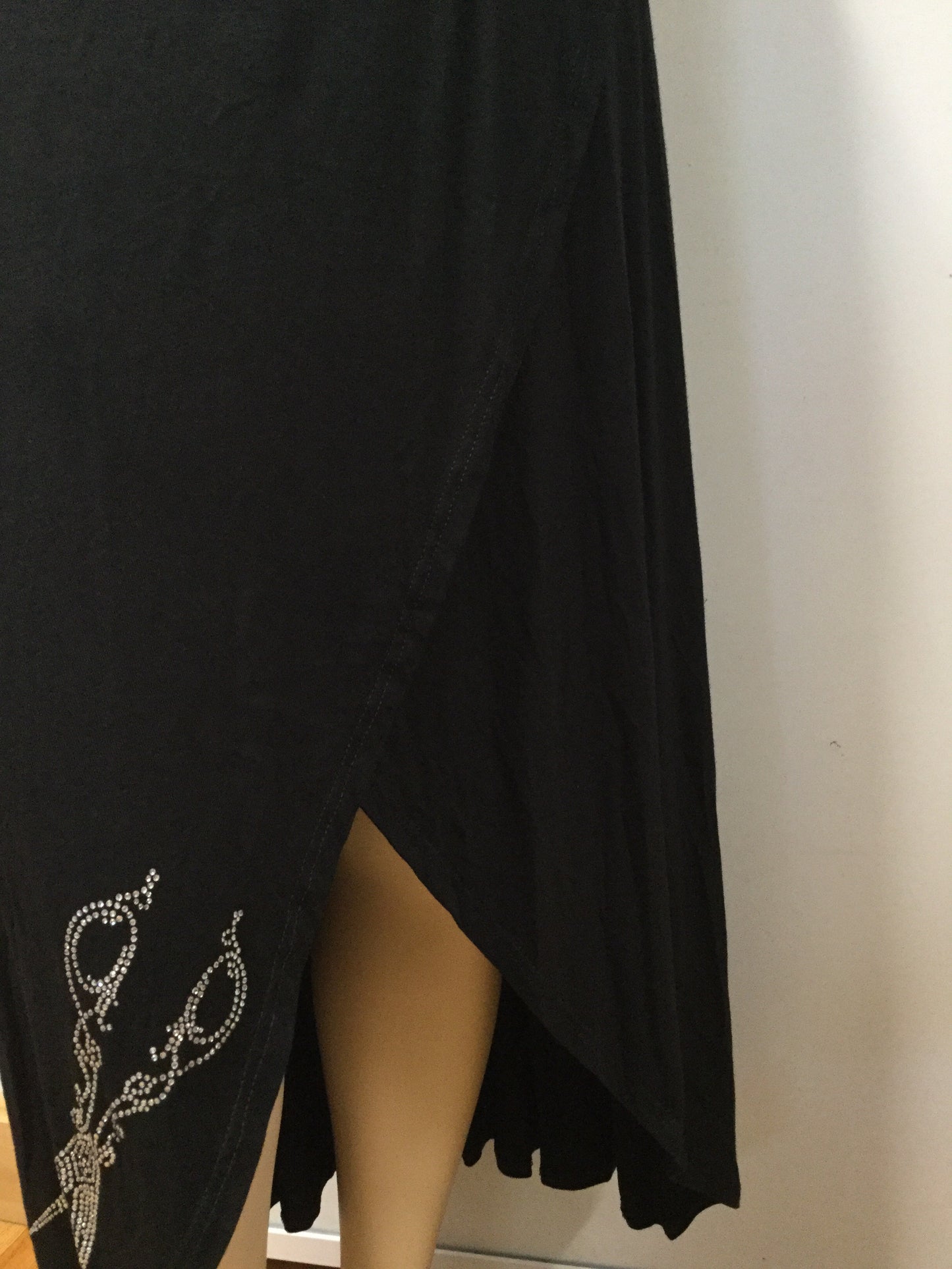 Stylist Wrap Skirt with Scissor Rhinestone