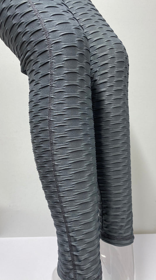 Plus Honeycomb Gray Leggings