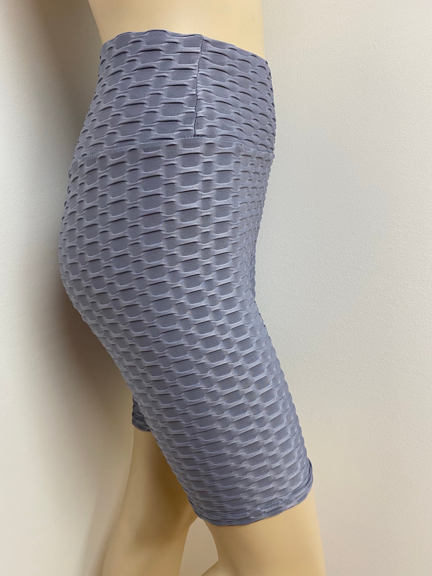 Honeycomb Textured Biker Shorts
