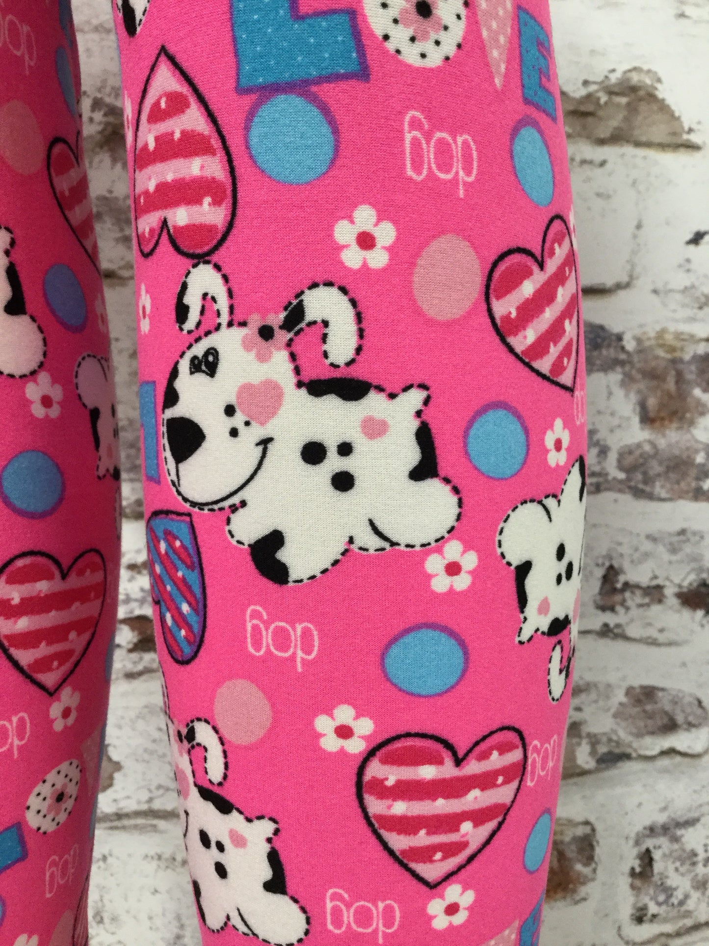 "Dog Gone Love" Printed Leggings