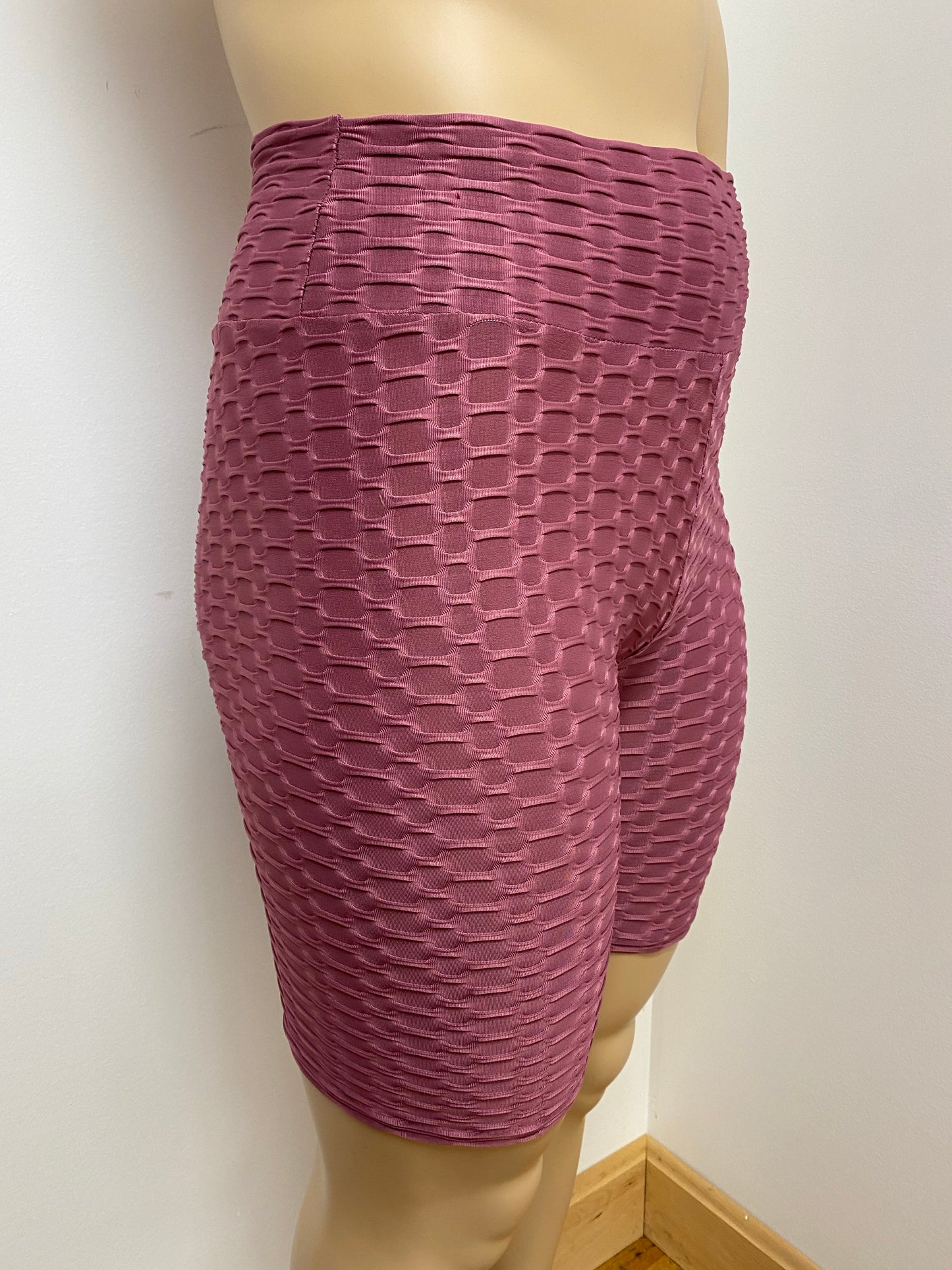 Honeycomb Textured Biker Shorts
