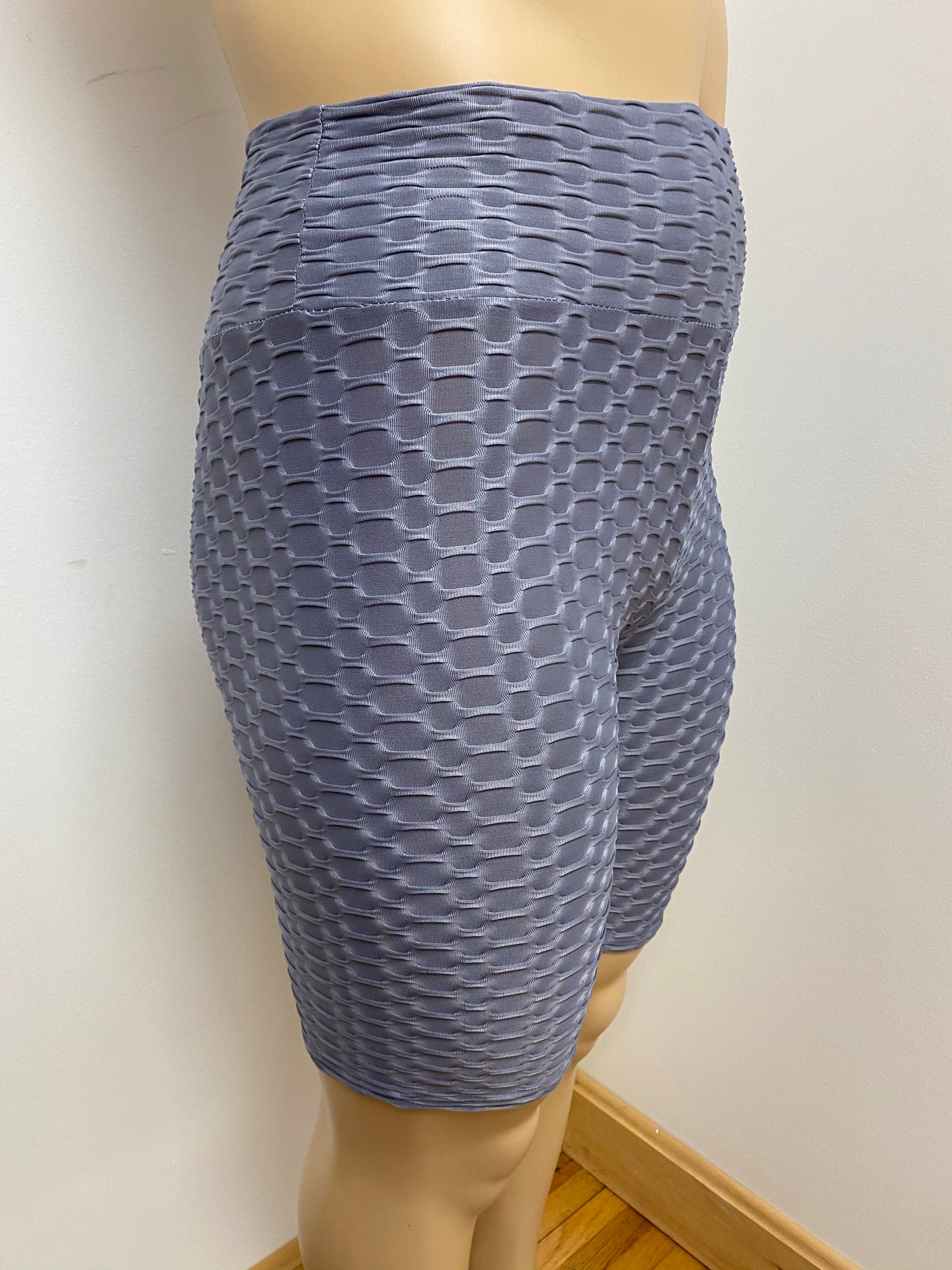 Honeycomb Textured Biker Shorts