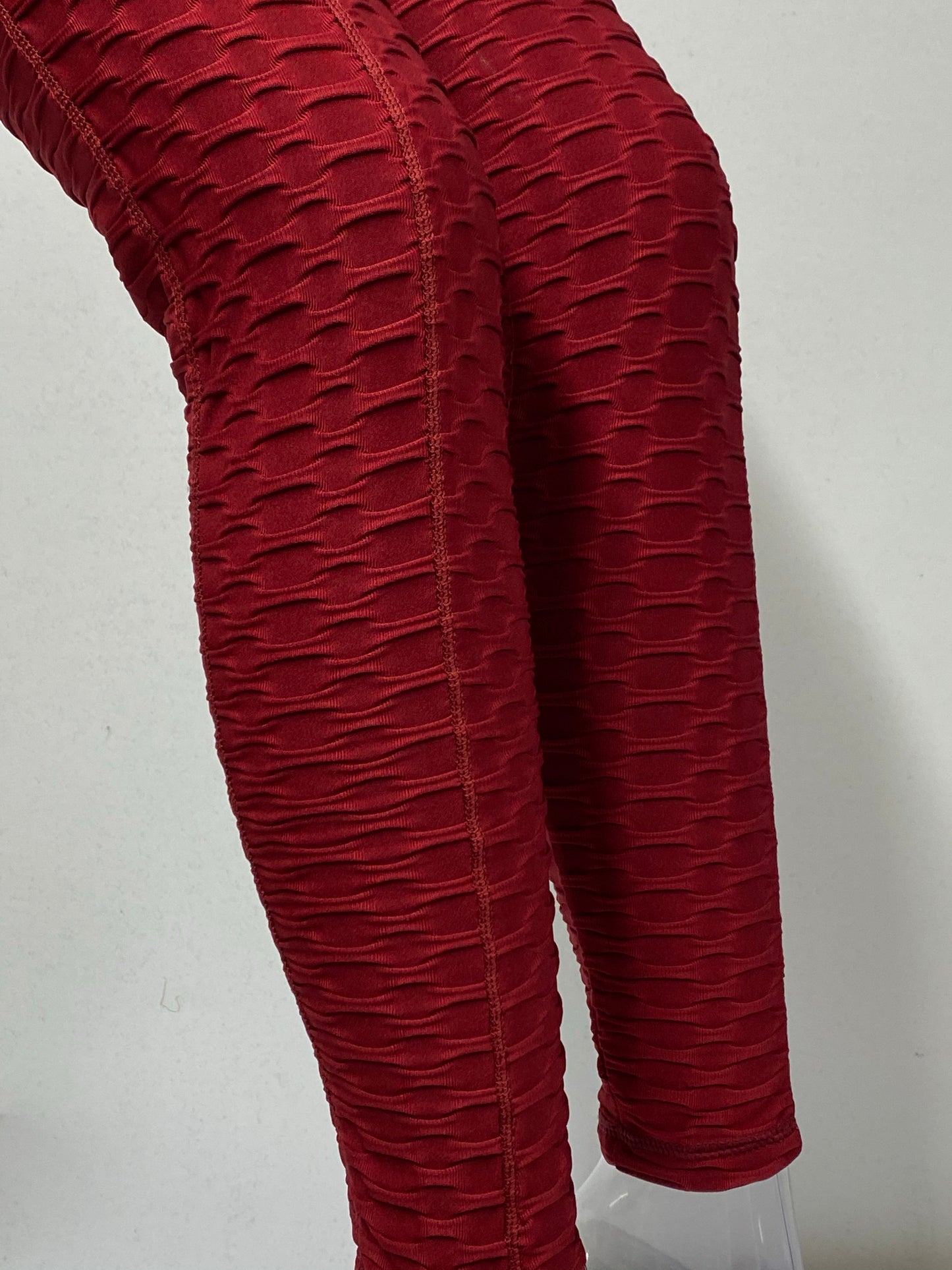 Honeycomb Burgundy Leggings