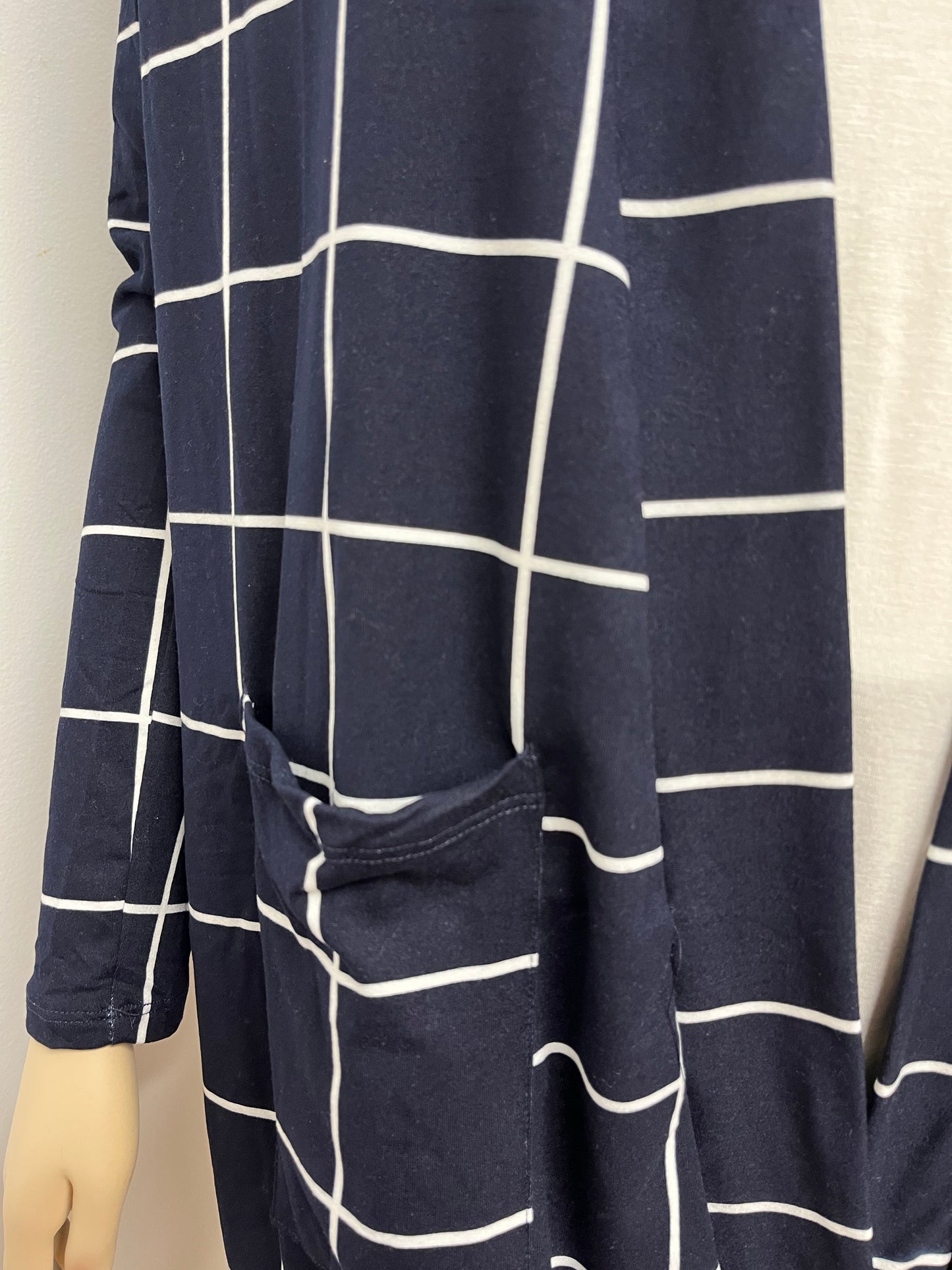 Navy and Ivory Duster