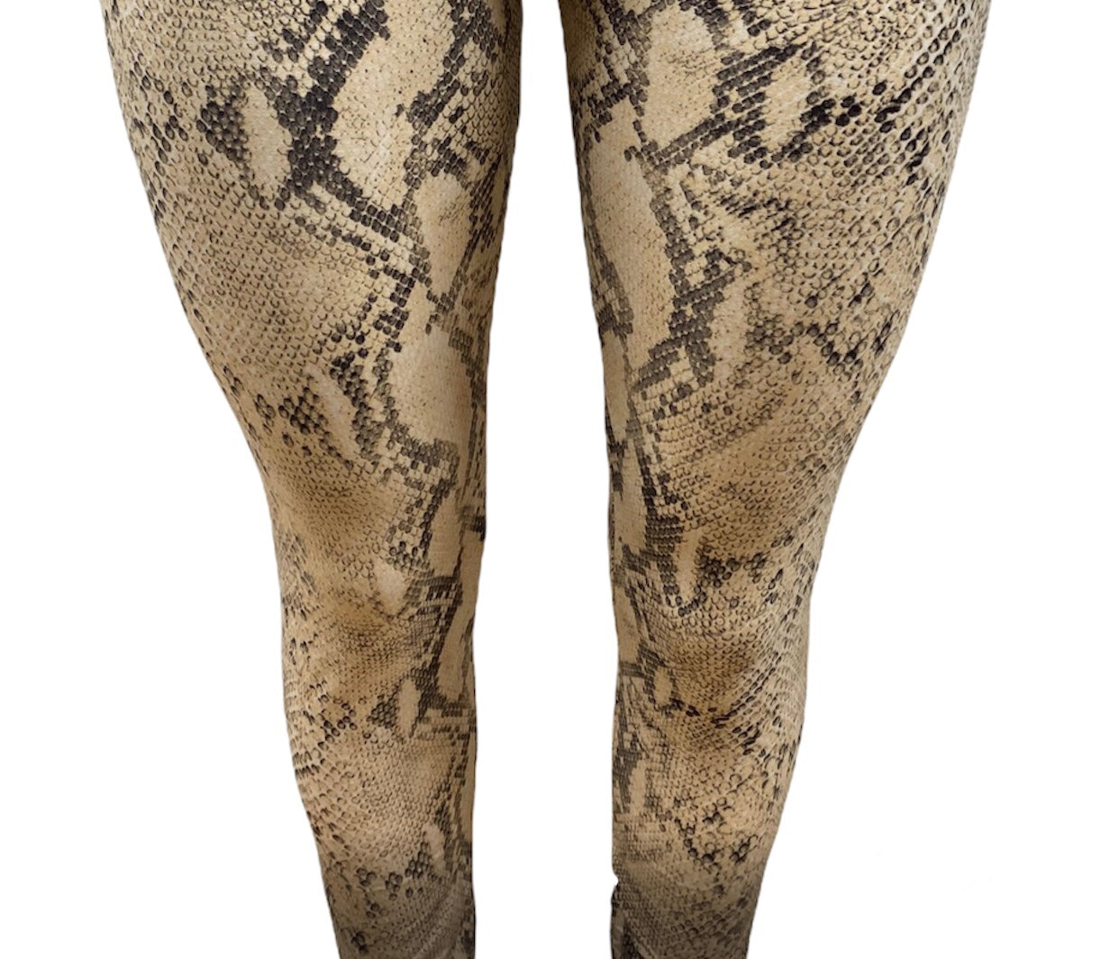 Plus 1X3X Leggings"Beige Python"
