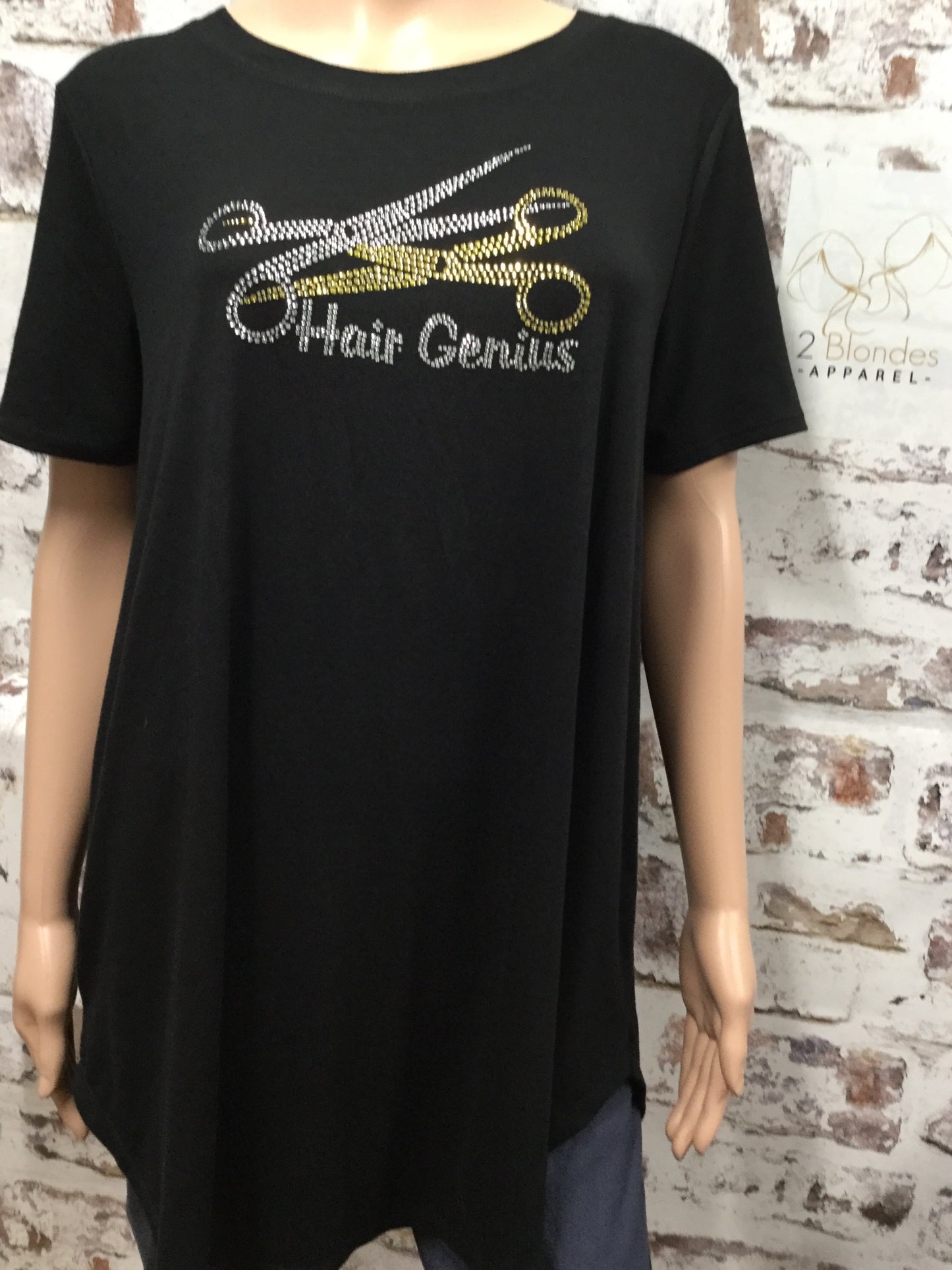Stylist "Hair Genius" Rhinestones Top