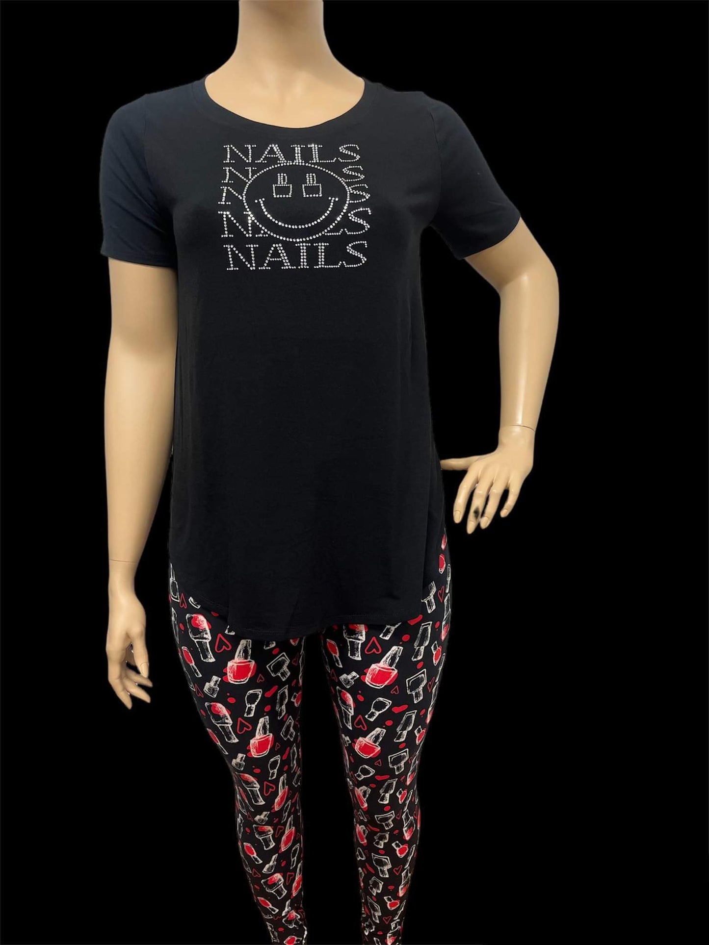 Smiley Nails Reg & Plus Size Top