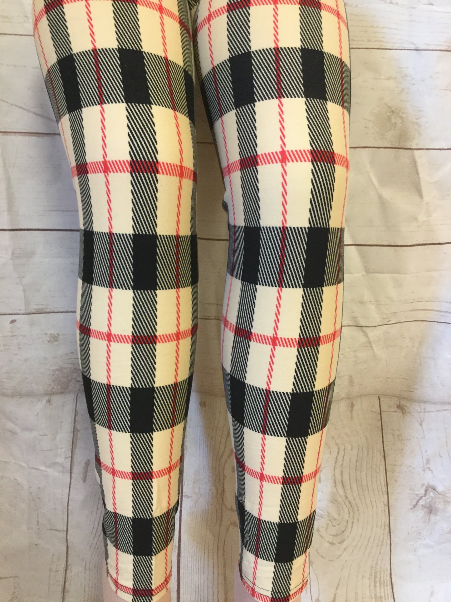 Plus 1X3X Leggings "Sharp Dressed Plaid"