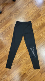 Stylist Rhinestone Scissor Leggings