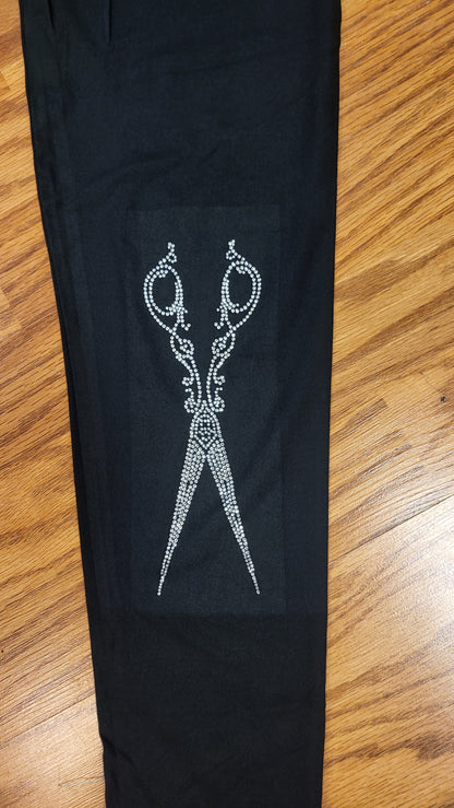 Stylist Rhinestone Scissor Leggings