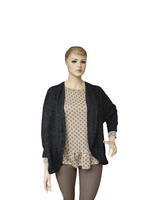 Plus Size Brushed Sweater Cardigan