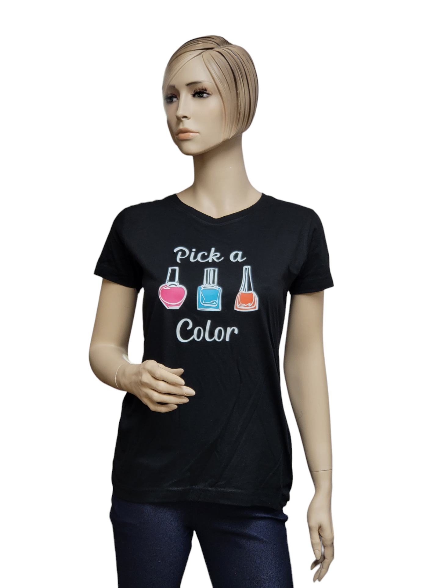 Classic Cotton T shirt "Pick a Color "with Round Neck