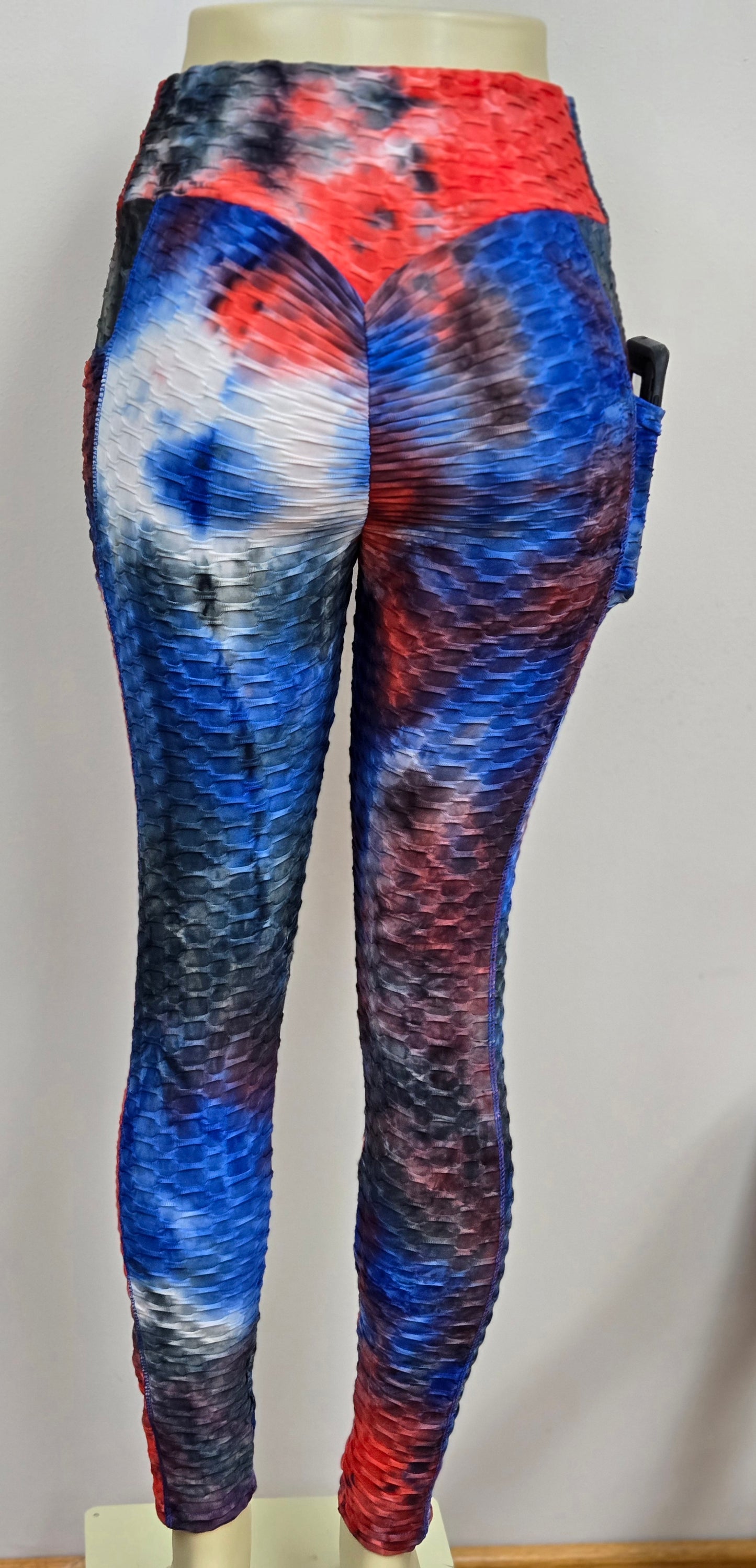 Honeycomb Tye Dye Leggings w/Pockets