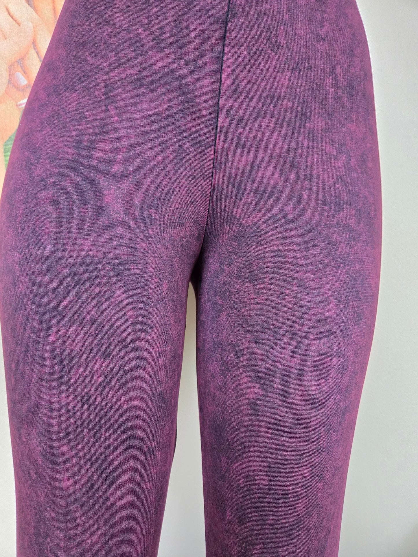 Mineral Wash Leggings w/elastic waitband