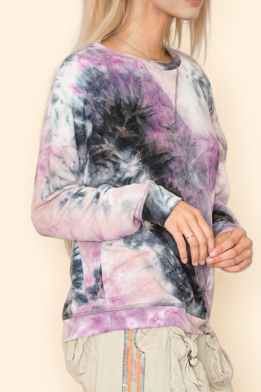 Tie Dye Long Sleeve Top