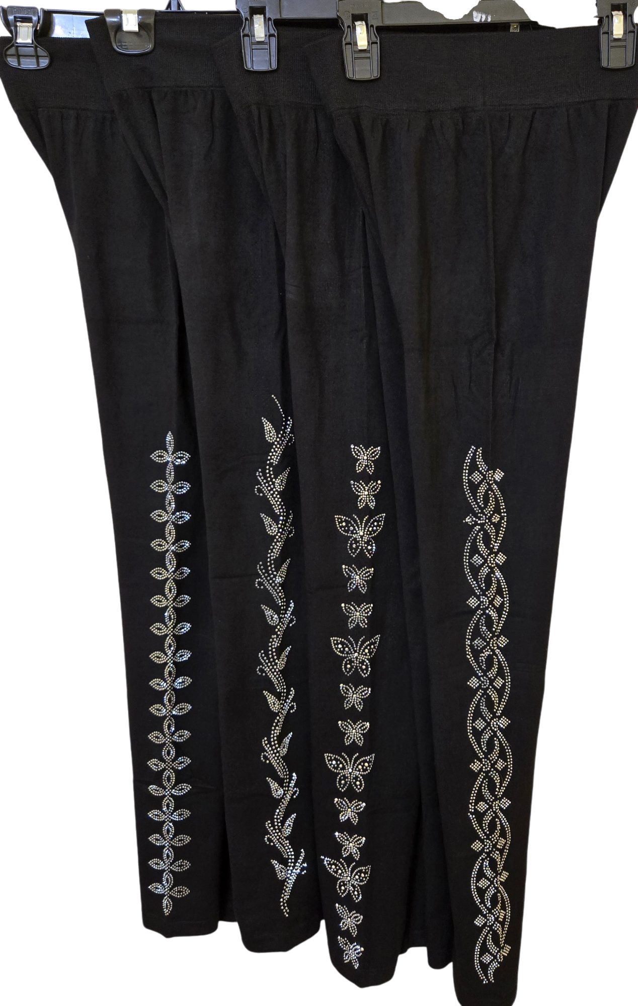 Leggings with Side Rhinestone Designs