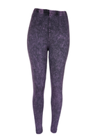 Mineral Wash Leggings w/elastic waitband