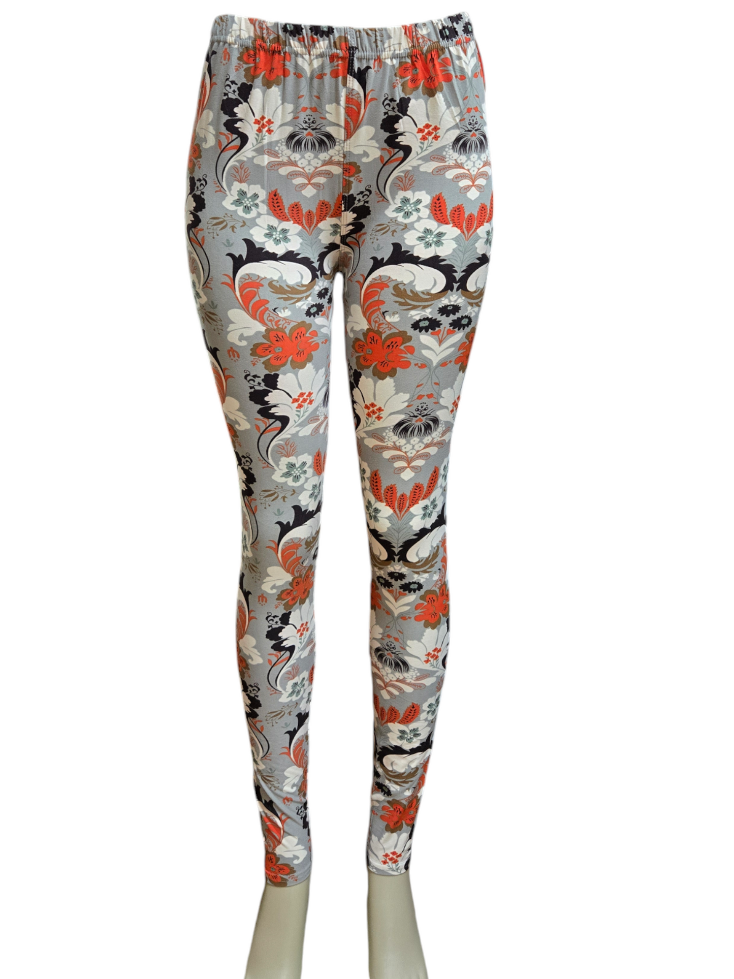 Printed Leggings "Gray Gardens"