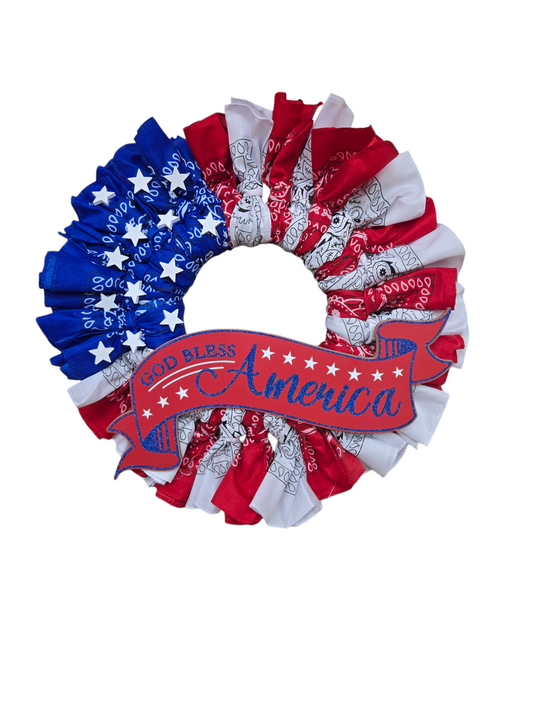 American Flag Wreath