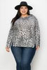 3 X Large / Gray/ Leopard