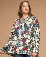 Plus Size Multi Color Light Weight Sweater