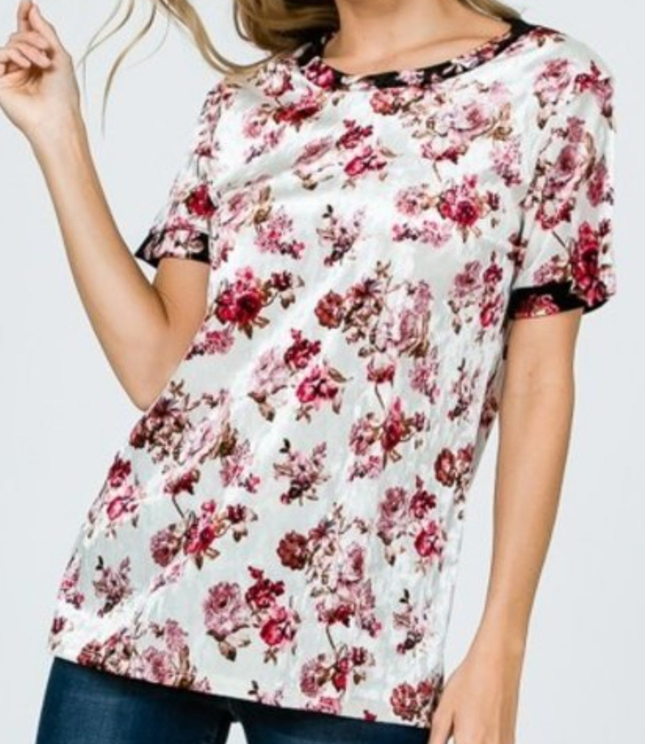 Floral Velour Shirt