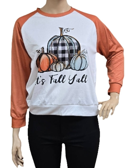 "It's Fall Ya'll" Pull Over Top