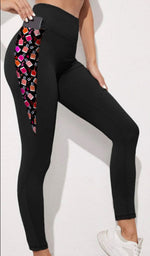 V Shaped Pocket Leggings - "Red Polish"& "Square Polish"