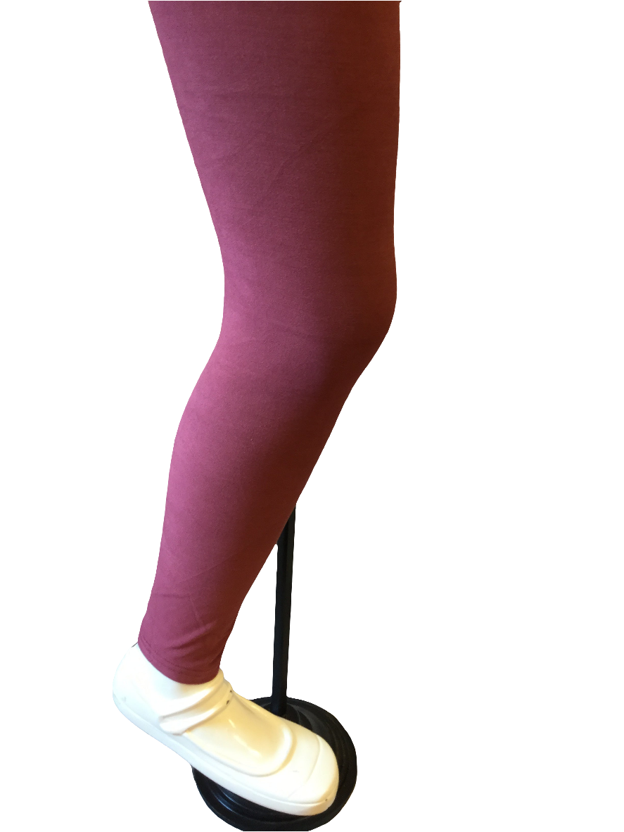 Girls Solid Leggings "Dark Mauve"