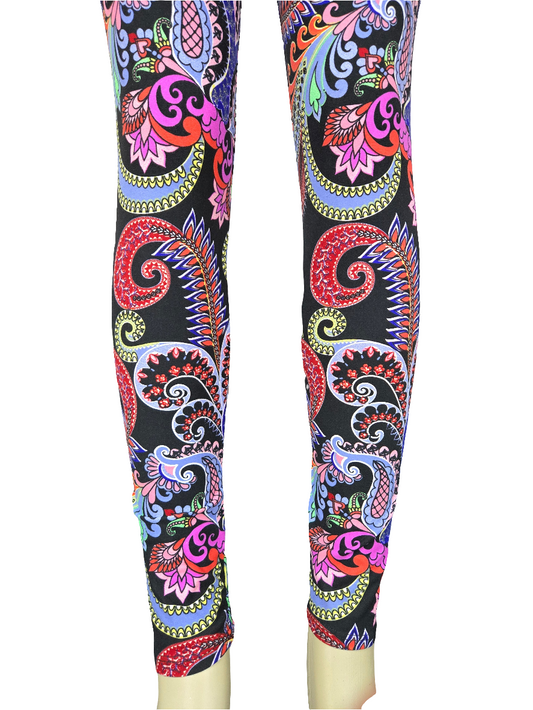 Printed Leggings " Turn Up the Color"