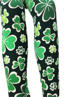 Printed Leggings "Lucky 4 Leaf Clover"