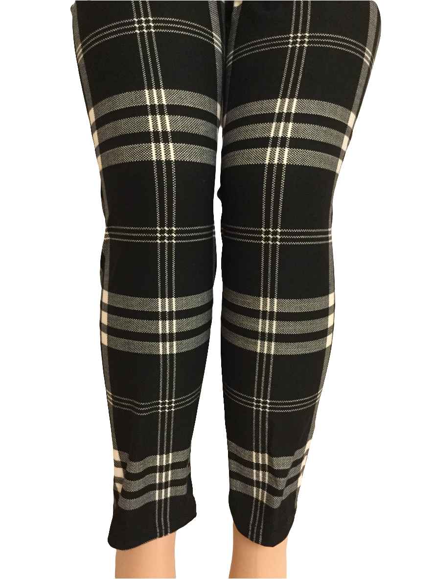 Plus 1X3X 1 Leggings "Trending Plaid"