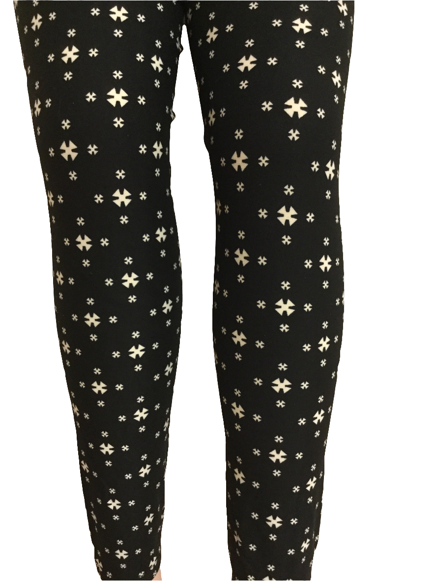 Printed Leggings "Ninja Black Star"