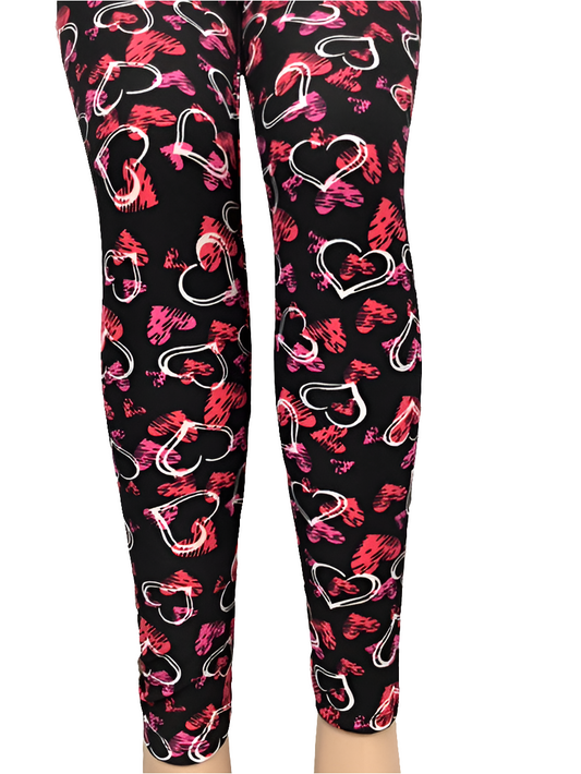 Printed Leggings "Hot Love"