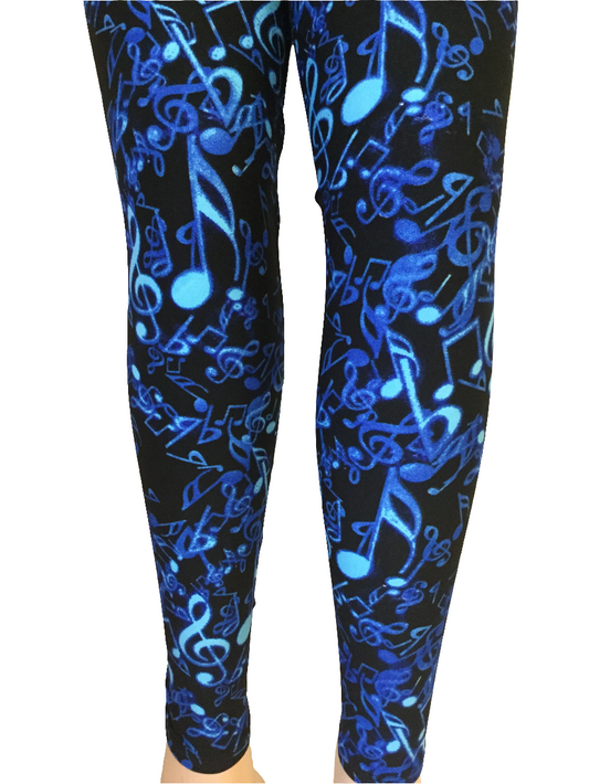 Printed Leggings "Sound of Blue's Music"