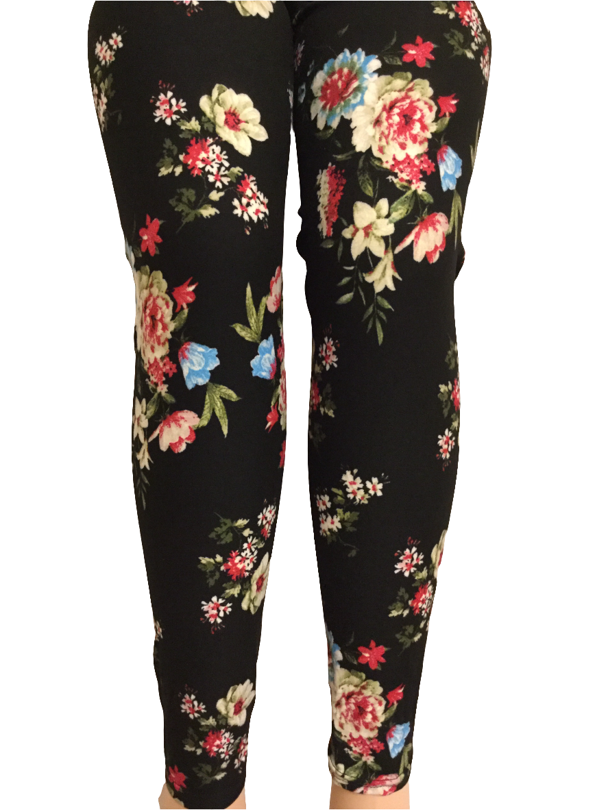 Printed Leggings "Field of Flowers"