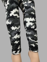 Plus Leggings"Digital Grey Camo"