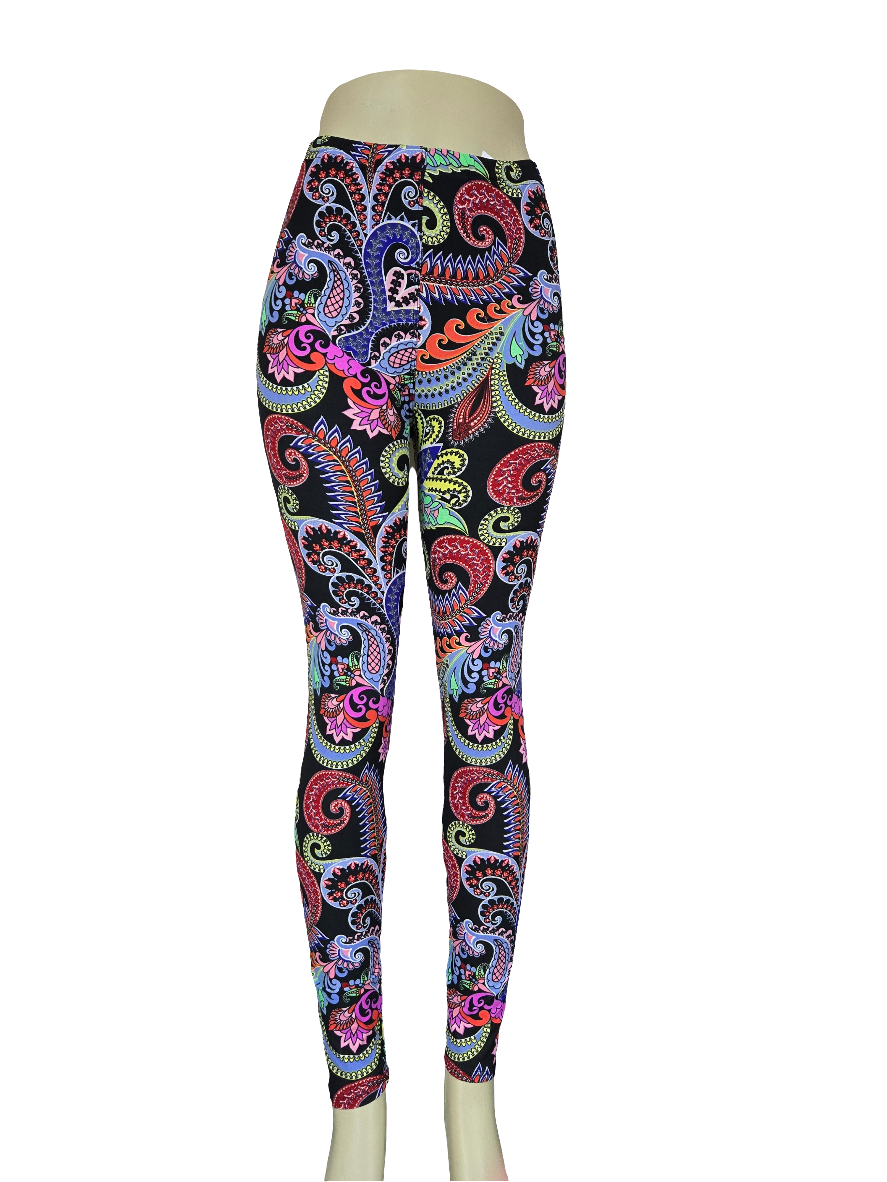 Printed Leggings " Turn Up the Color"